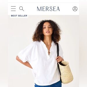 Mersea Amelia ruffle tee